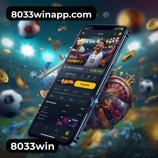 Aplicativo móvel 8033win para iOS e Android